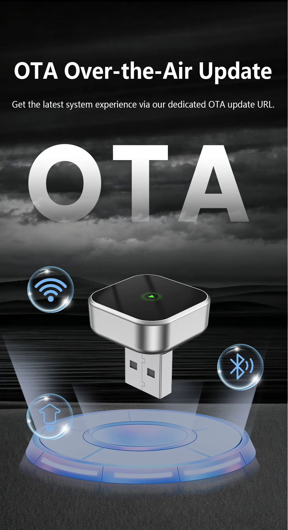 Automatic Connection Wireless CarPlay Adapter - 2 in 1 Plug and Play Smart Box for Cars