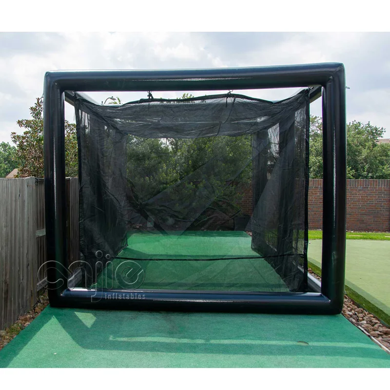 Pvc Golfnet PVC Vinyl Inflatable Golf Simulator Enclosure - Blow-Up Net Cage & Tent ...