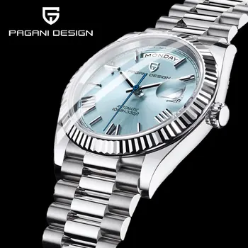 2024 PAGANI DESIGN Men's Mechanical Watch Dual Calendar 36MM Luxury Seagull ST16 Sapphire Waterproof 100M Relogio Masculino