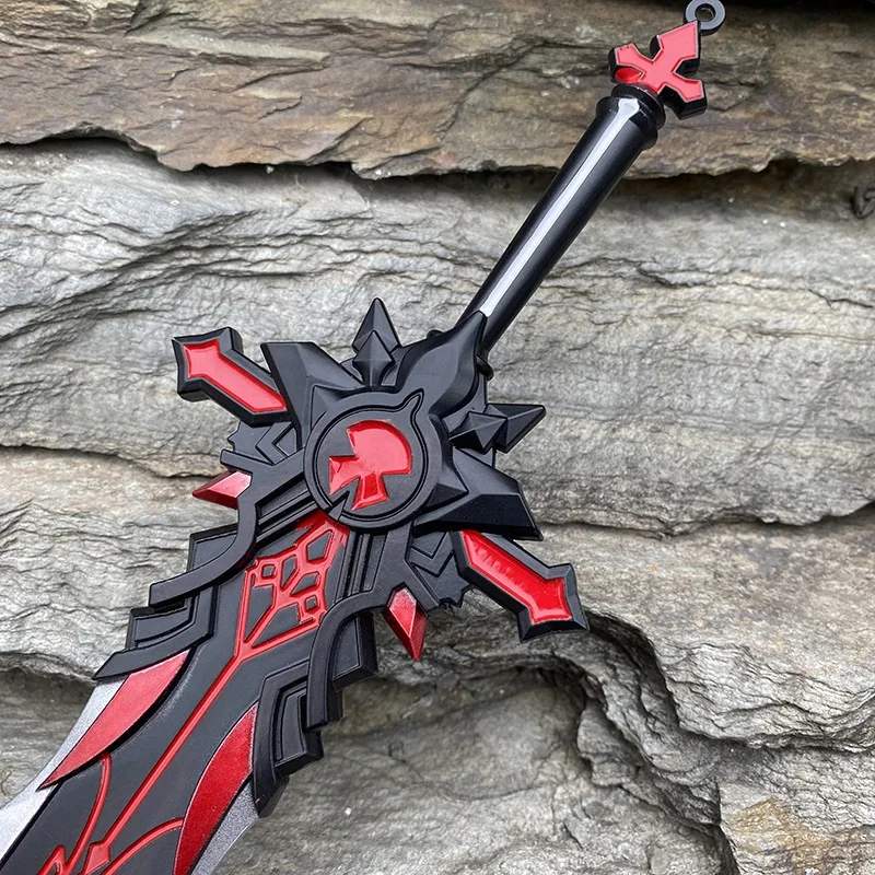 Genshin Impact Schwert 'Wolf's Grabstein' – Holz-Replik, 121,9 Cm – Für Cosplay, Sammlung, Deko
