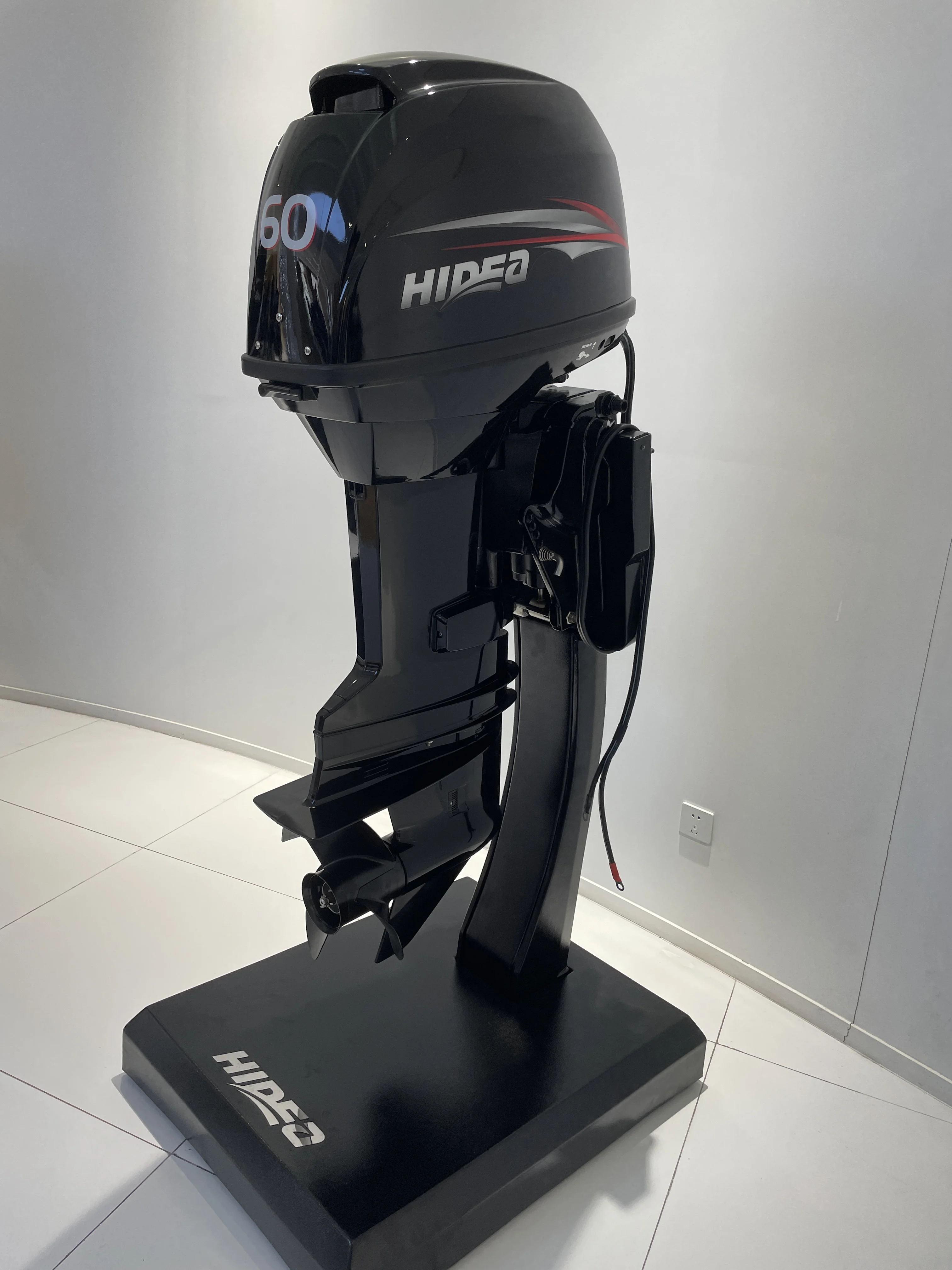 Hot Selling Hidea New Model 60hp Outboard Motor 2 Stroke with CE Certificates Remote Control Electric Steel Hull