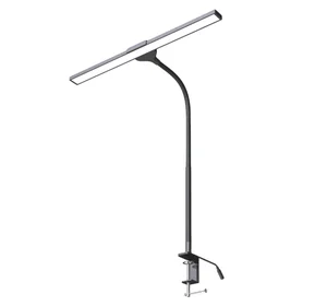 Clip on LED Desk Lamp with 3 Light Modes,Stepless Dimming, USB Powered Clamp Light for Reading & Study&Office