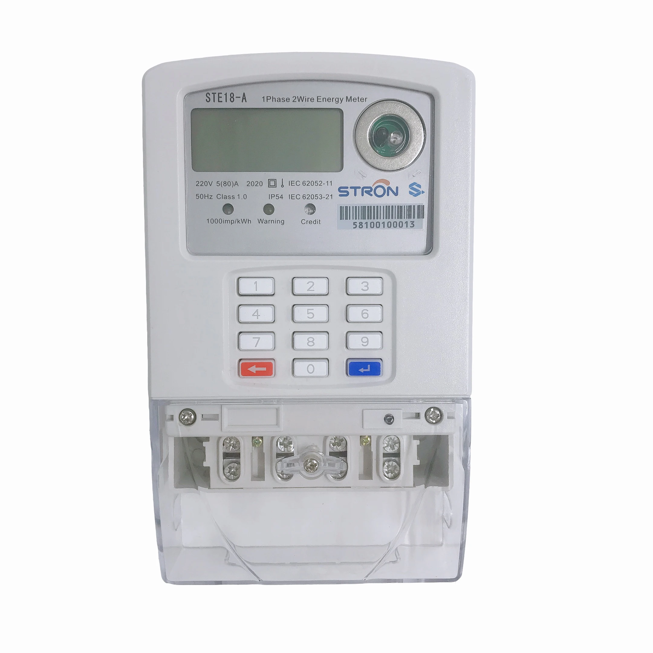 Prepaid Keypad Single Phase Digital Energy Meter STS Solar System Mini-Grid/Microgrid Smart Electricity Meter - Famidy.com
