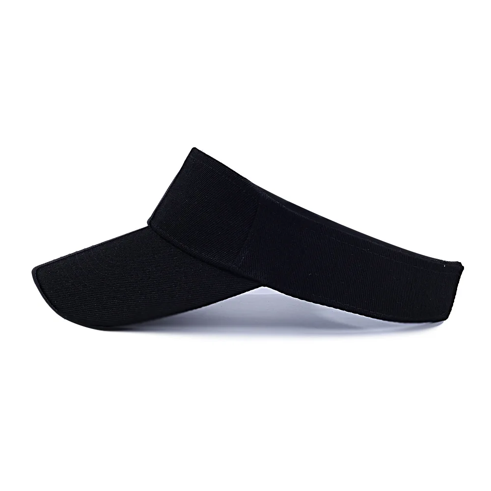 Wholesale Premium Quality Multi-colored Washed Cotton Advertising Sun Protection No Top Peaked Visor Caps With Logo