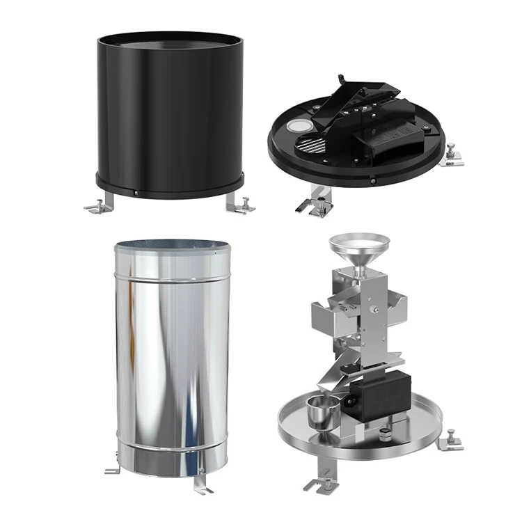 RS485 Pulse Output Stainless Steel Bucket Rain Gauge Accurate Rainfall ...