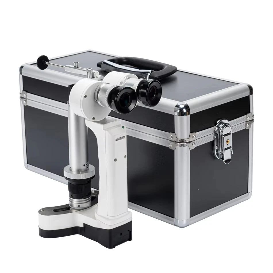 Factory Direct LED Handheld Slit Lamp Portable Ophthalmic Slit Microscope for Human and Veterinary Use with Rechargeable Battery