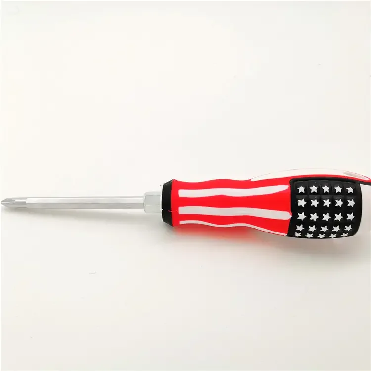 Two Way Screw Driver Double Head Flat Screwdriver Set Strong Magnetic Dual Purpose Crv Slotted and Phillips Screwdriver