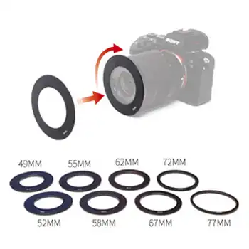 FEELWORLD TP2A Remote Control & Lens Adapter Rings DSLR Camera Portable Smartphone Mini Teleprompter detail image