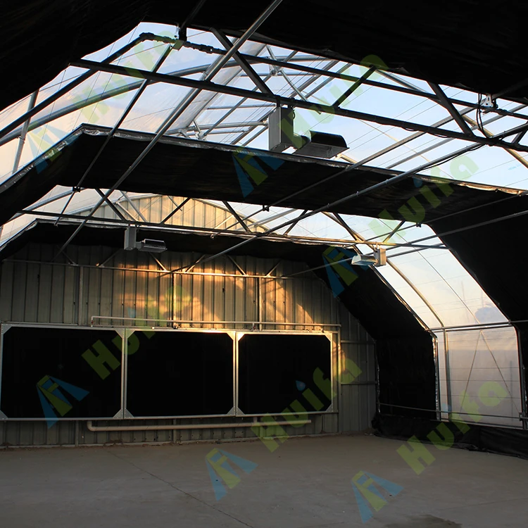 Complete Blackout Light Deprivation Polycarbonate Greenhouse for US