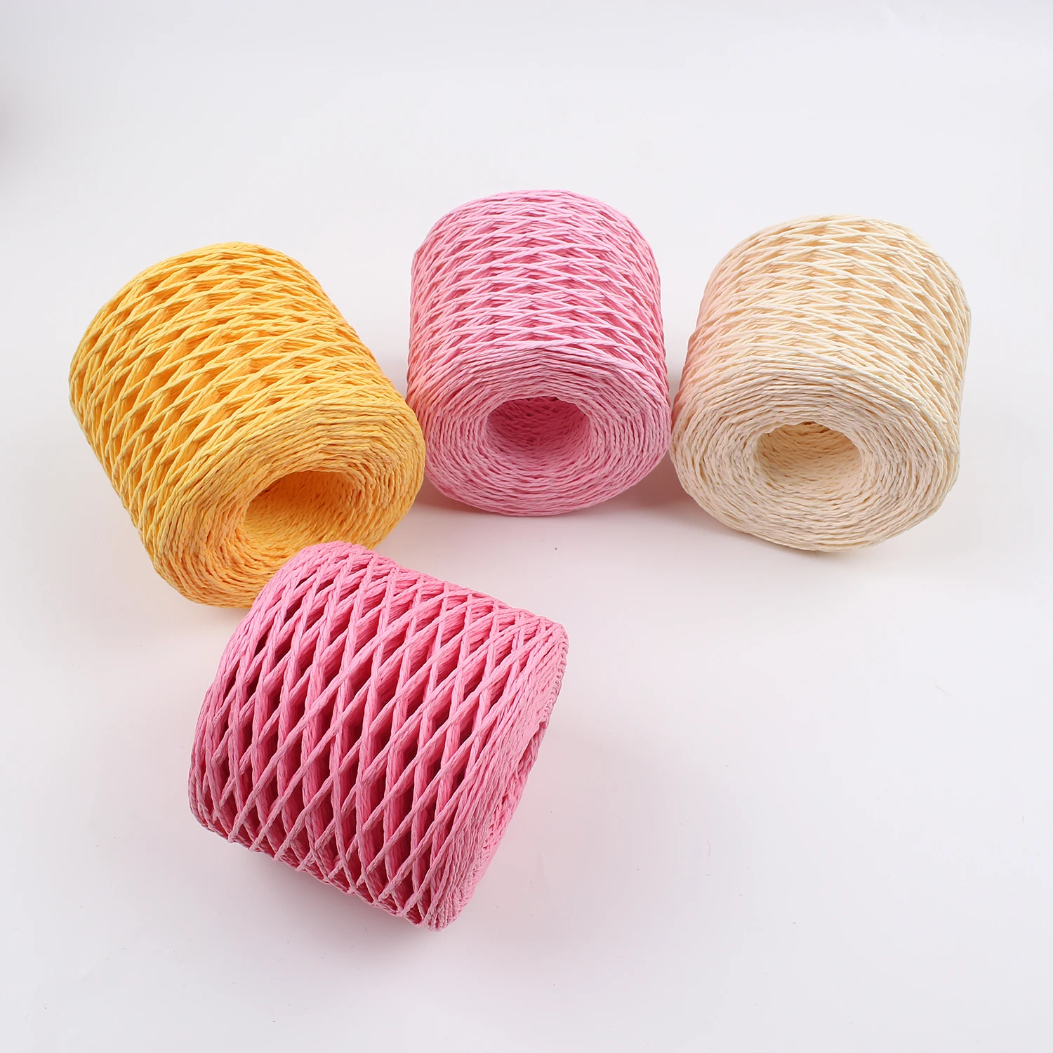Colorful Raffia Paper Rope Kindergarten Handmade Material DIY Gift