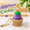 Porte-clés bouton panier d'aubergines [un paquet]