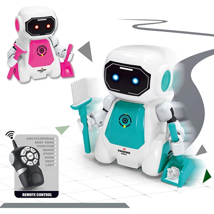 For Kids Educational Mini Rc Interactive Remote Control Cleaning Toy Smart Robot
