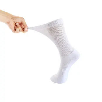 Men's Bamboo Sock Manufacturer Women's Custom Design Jacquard Non Slip Grip Socks Plus Size Custom Logo For Diabetic Socks