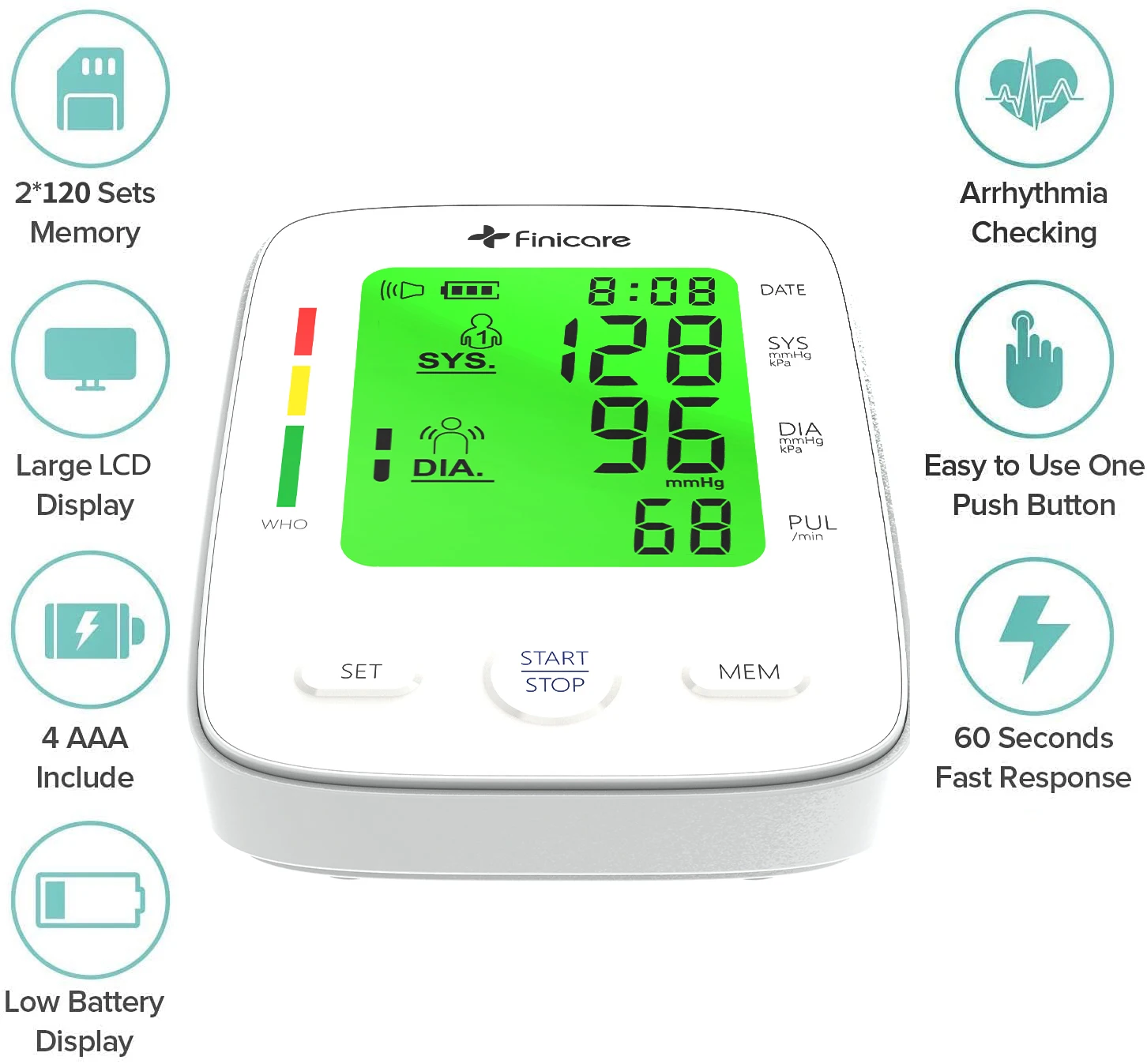 MDR Standard CE & FDA Approved Arm Digital Blood Pressure Monitor - China Blood  Pressure Monitor, Arm Type
