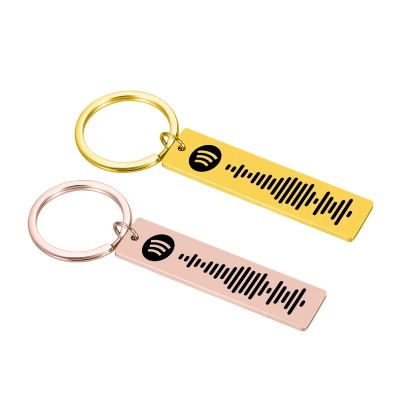Custom Code Keychain Favorite Song Customized Song Name Singer Spotify Code Music Teacher Boyfriend Girlfriend Gift Music Lover