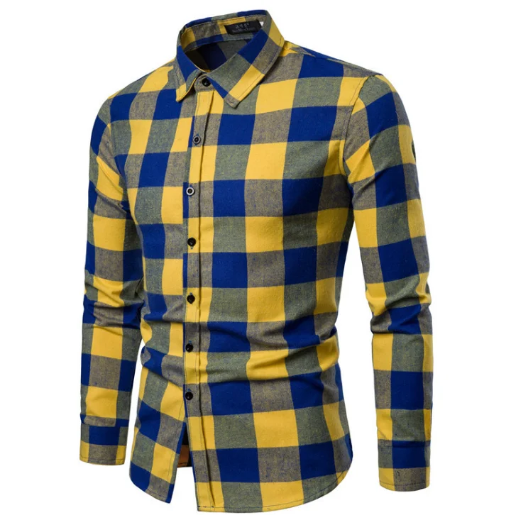hot sale new arrival custom slim fit men plaid shirt - buy mens