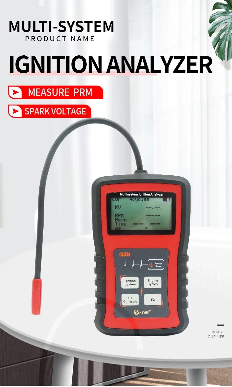 Kzyee Km20 Multisystem Ignition Analyzer Tester Measure Spark Volt
