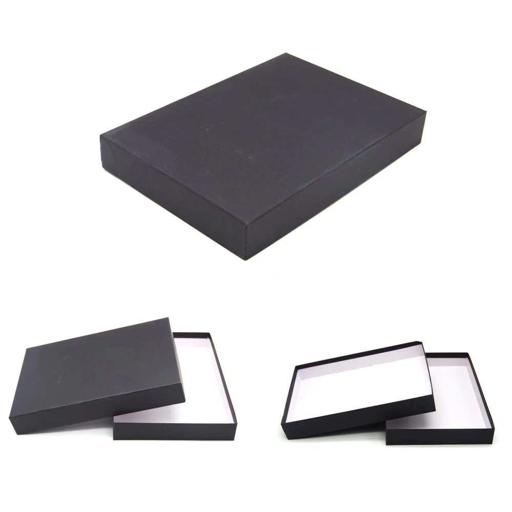 Simplicity Style Charm Bracelet Boxes Jewelry Packaging Box Luxury Packaging Black for Necklaces Packaging Paperboard Cardboard
