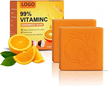 Private Label 2 Pack Pure Kojic Acid Soap Vitamin C Whitening Deep Cleansing Soap Bar