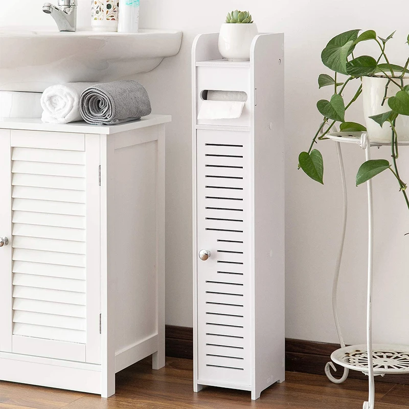 Holz Badezimmer Lagerung Dünne Badezimmer Eck schrank Toilette Schmales Waschbecken Organizer Regal für Papier halter| Alibaba.com