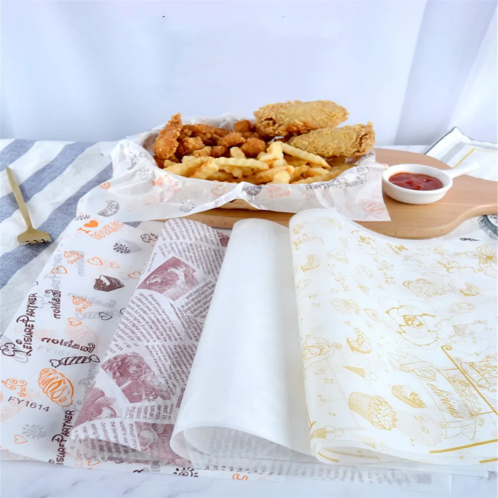 Food Grade Custom Logo Brown Bread Hamburger Burger Sheets Butter Sandwich Baking  Parchment Greaseproof Wax Food Wrapping Paper - China Baking Paper, Cooking Baking  Paper