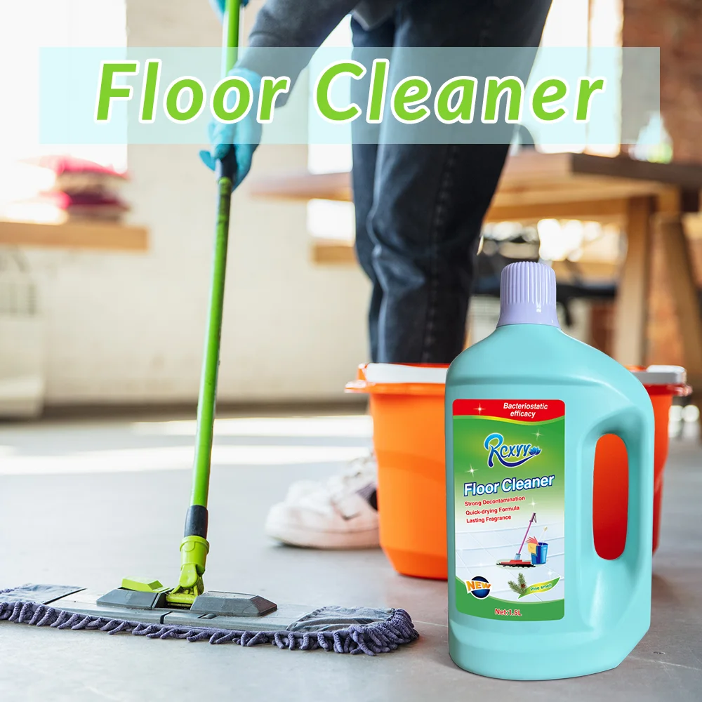 High Effect 1.5L Floor Cleaner Spray Pine Smell Mopping Detergent Surface Care Brighten Liquid for Household