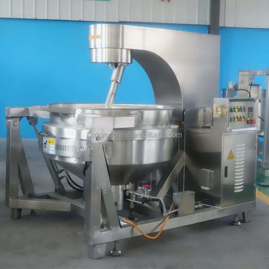 Автоматическая промышленная машина для приготовления мяса, карамельный соус Чили, газовый Электрический паровой Планетарный Миксер для приготовления пищи, жаккардовый чайник, машина для ВОК