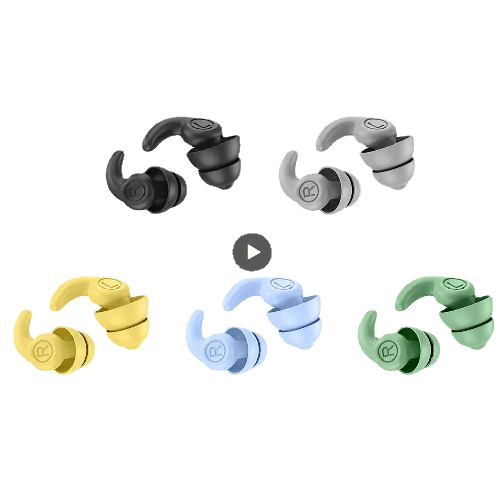 2023 шумоподавляющие беруши силиконовые звуконепроницаемые немой для сна студенческого общежития водонепроницаемый зажим