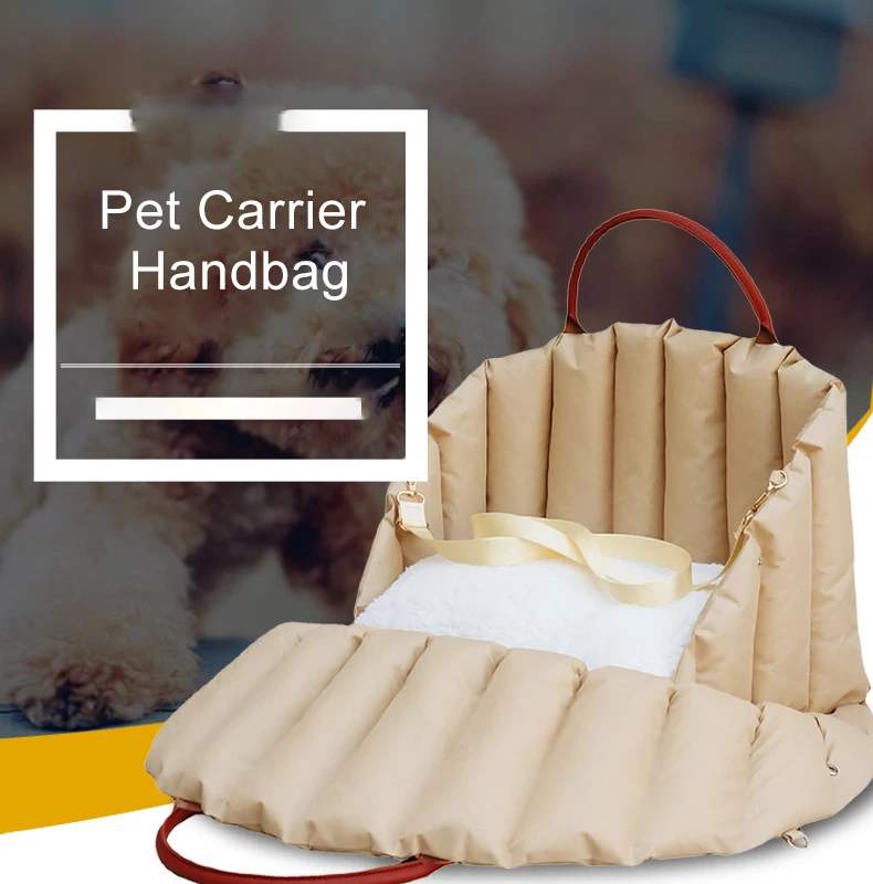 Pet Carrier Handbag Travel Dog Handbag Oxford Pu Pet Carrier Bag Dog