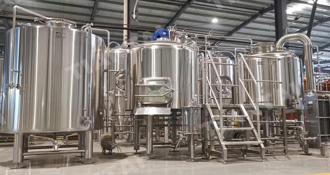 1000L 10hl Steam Heated 2 Vessel Stainless Mash Tun 1000l Beer Brew Kettle