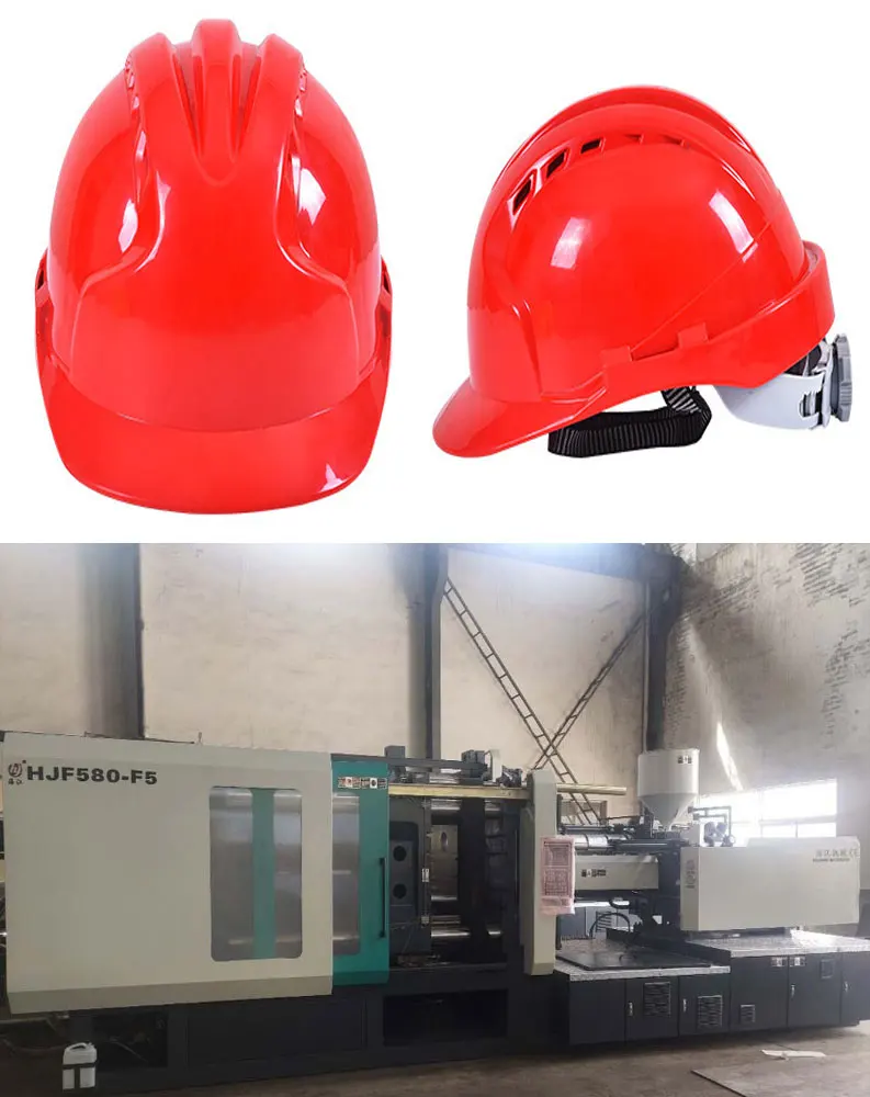 plastic ABS safety helmet injection mould and making injection molding machine