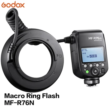Godox-MF-R76C/N/S LED Ring Flash Speedlite 76Ws Full-Power Flashes Dual-Flash Tubes Power Adjustment of Power Ratio for Nikon detail image