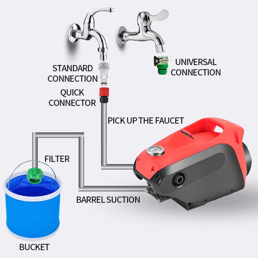 220v 2800w Household Small High Pressure Car Washing Machine Portable Car Washing Machine Buy