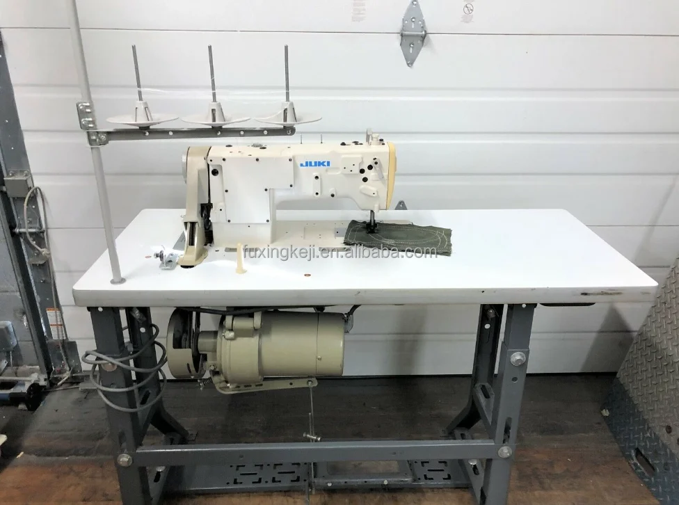 Used JUKI LH 3128 ダブルニードルロックステッチミシン 1年保証