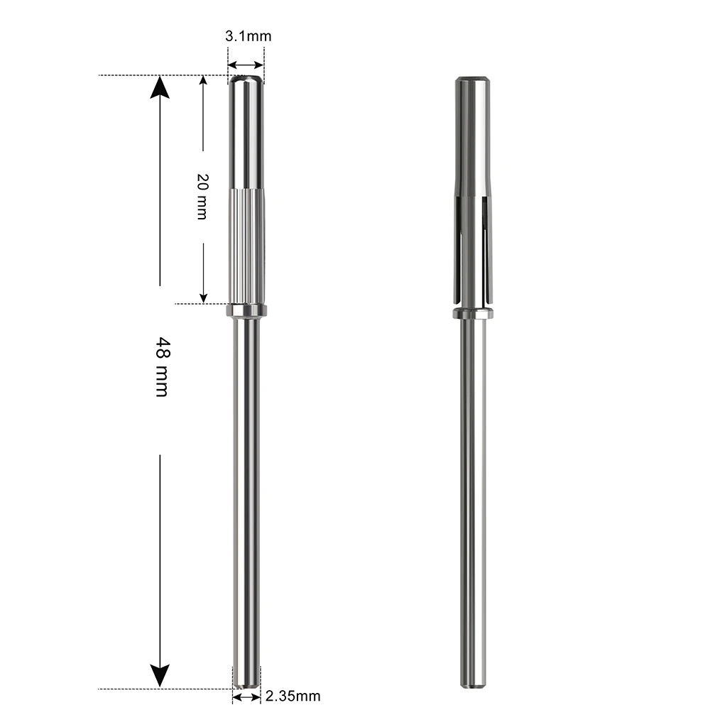 size of the nail sandind