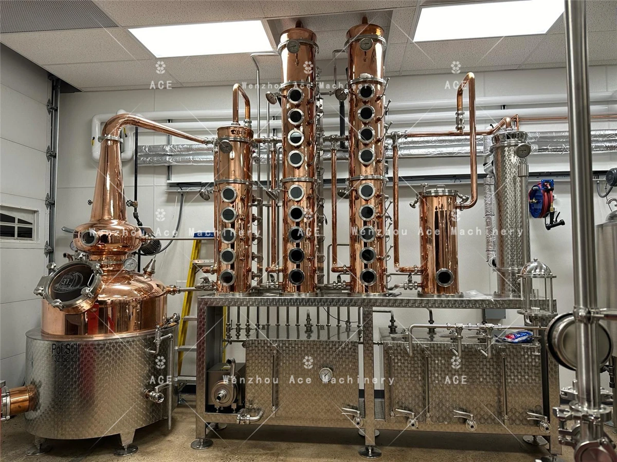 Ace Factory Distiller Still Copper Still Reflux Alcohol Distillation Equipment Popular - Image 4