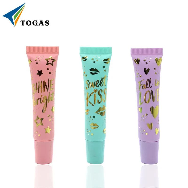 Custom Empty Transparent Clear Lip Balm Plastic Tube 10ml 15ml 20ml