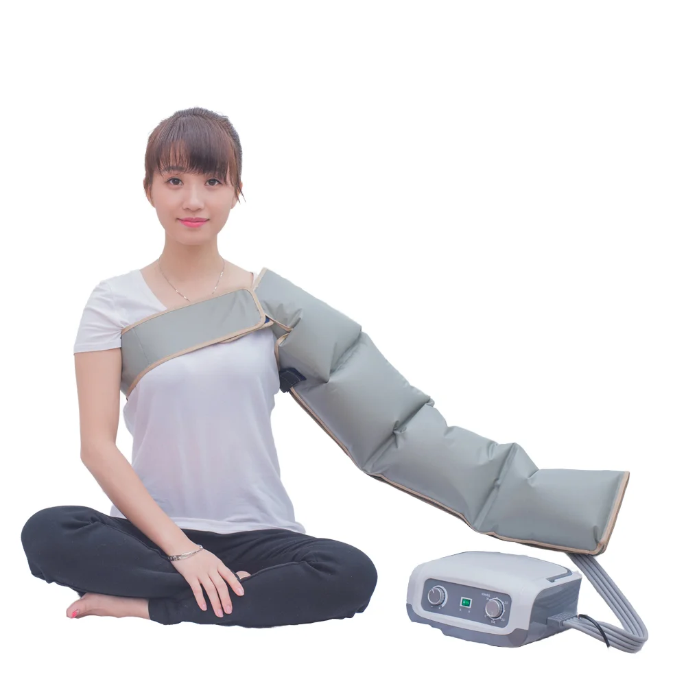 4 Chamber Air Pressure Sequential Compression Lymphedema Pump Arm Leg Sleeve