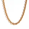 7.2mm cross batch angle chain-Gold-80cm 10cm