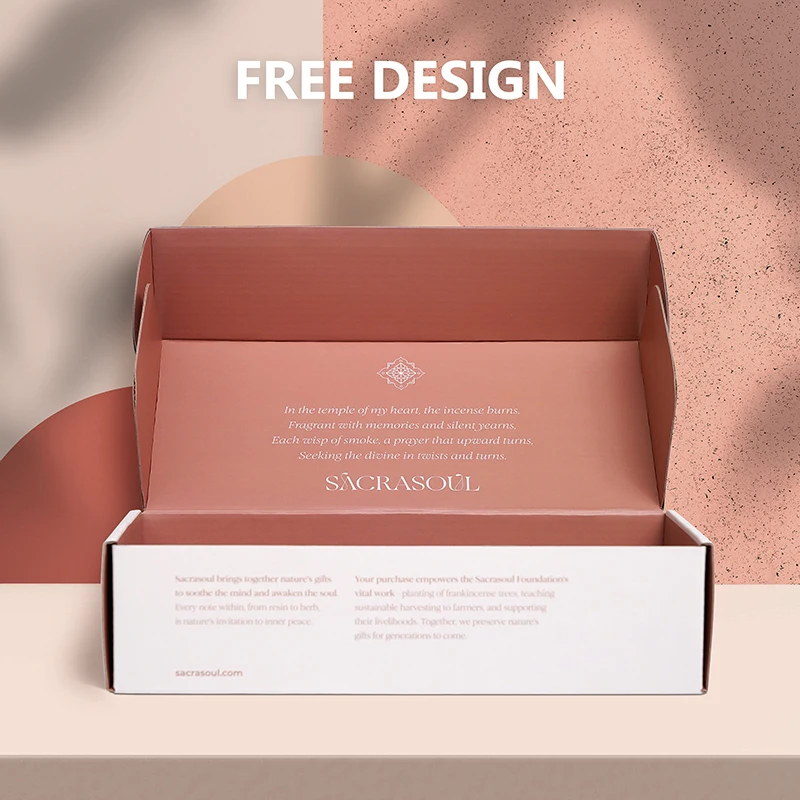 Custom Printed Shipping Mailer Corrugated Cardboard Paper Packaging Box for Shipping