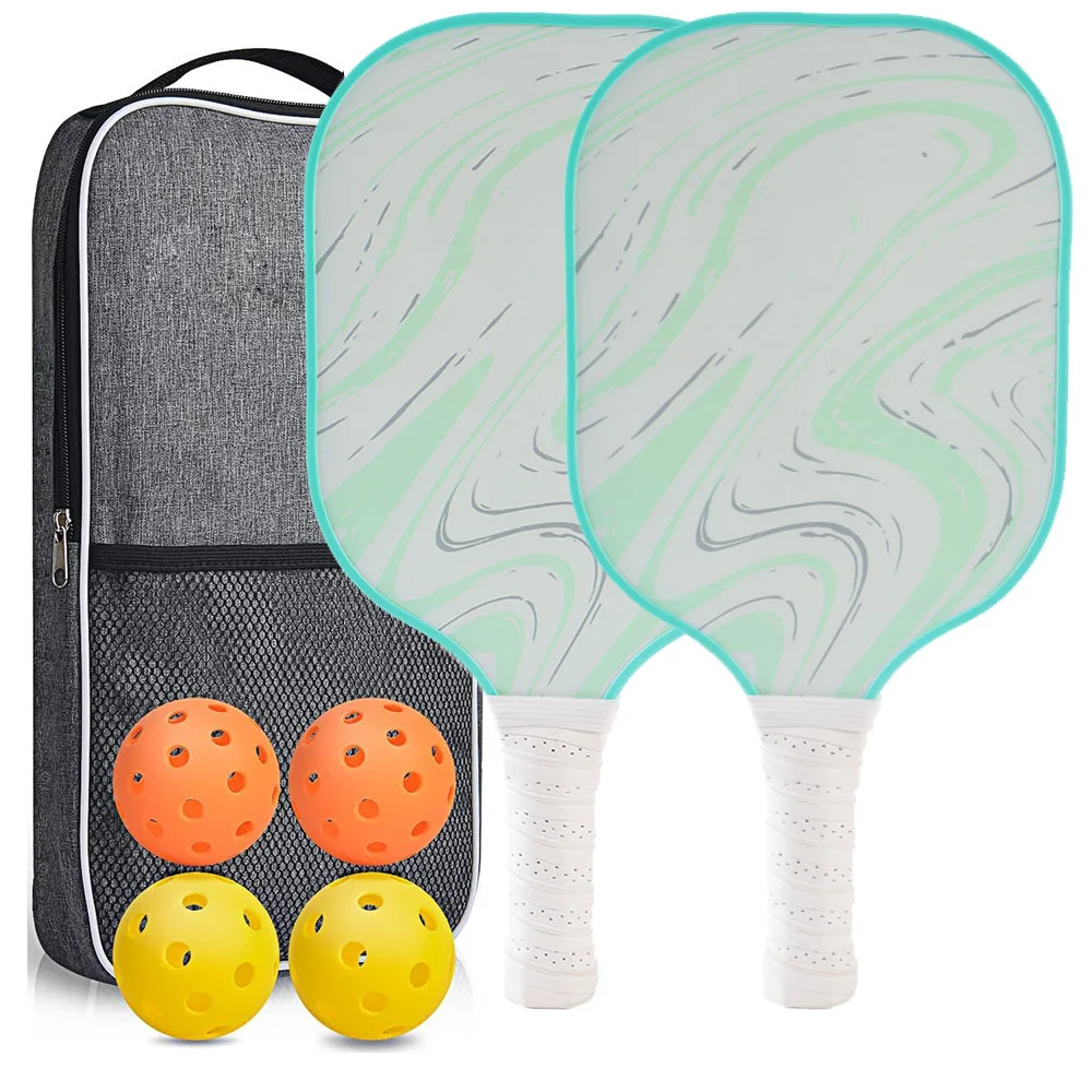 USAPA Approved Pickleball Paddles Set Lightweight Carbon Fiber Surface Durable Inner Core PP Honeycomb Racket for Pickleball