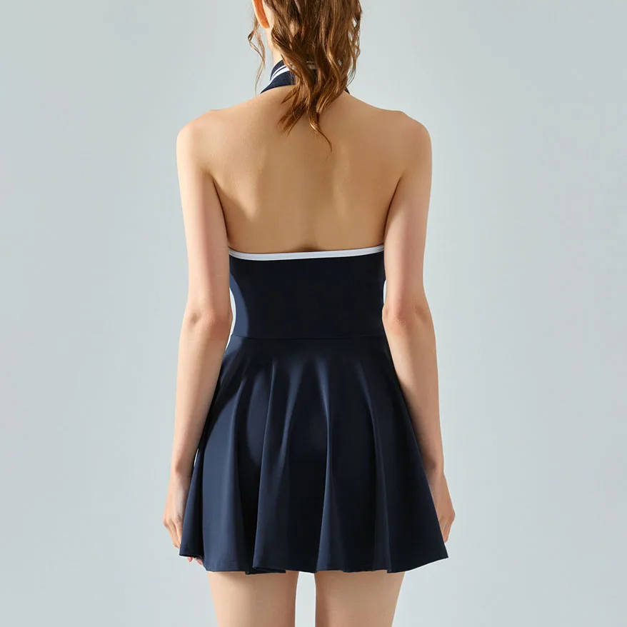 halter golf dress Amazon.com: Perbai Womens Halter Tennis Dress V Neck Sleeveless Mini Golf  Running Athletic Dress with Built in Shorts(Blue-XS) : Clothing, Shoes &  Jewelry