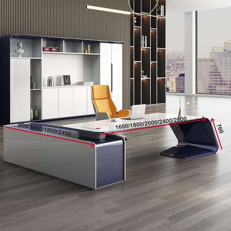 Modern High-end Luxury Boss Office Furniture L-shaped Executive Manager ...