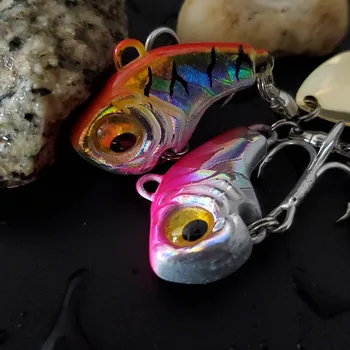 Luya Second Generation Metal Vib Bait Freshwater Bass Fish Rotating Sequins Attracts Sea Bass Zander Saltwater Drop-Up – Metal Jig – view 3