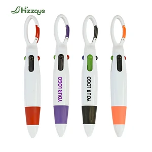 Custom Logo 4-in-1 Multi-Color Ballpoint Pen 1.0 mm Writing Width Business & School Office Promotional Gift Made of Plastic