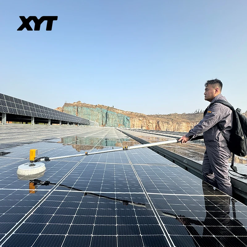 Solar Robot Cleaning Brush Solar Cleaner Module Cleaning Brush Solar Panel Washing Machine