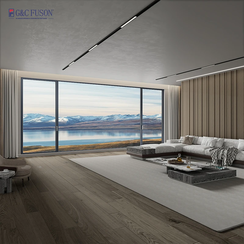 Fuson Customization European Design UPVC windows Double Glazing Swing PVC Casement Window