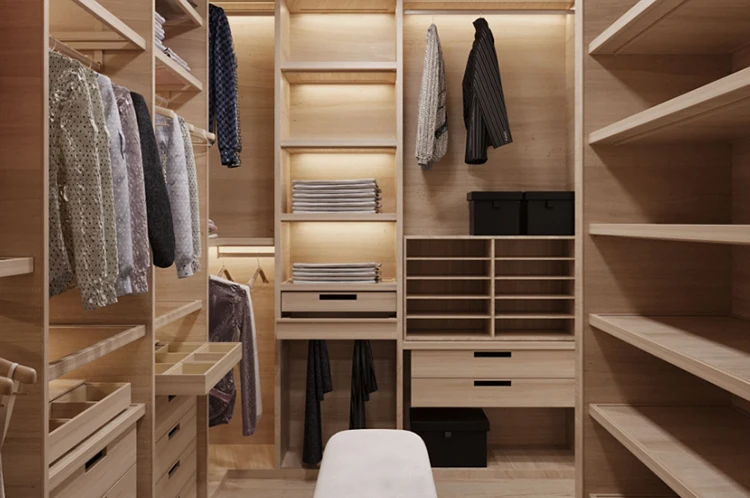 Customized Modern Bedroom Walkin Cabinet Wardrobe Closets Systems ...