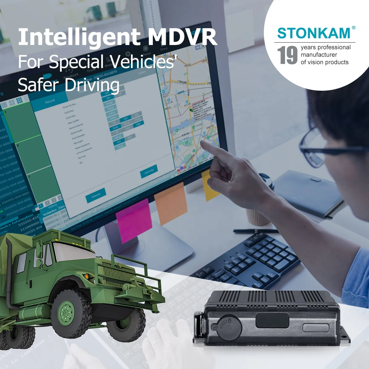 STONKAM 8ch dvr 4g gps ai mobile dvr Поддержка школьного автобуса 360 вокруг мониторинга/ADAS/BSIS/DMS функция