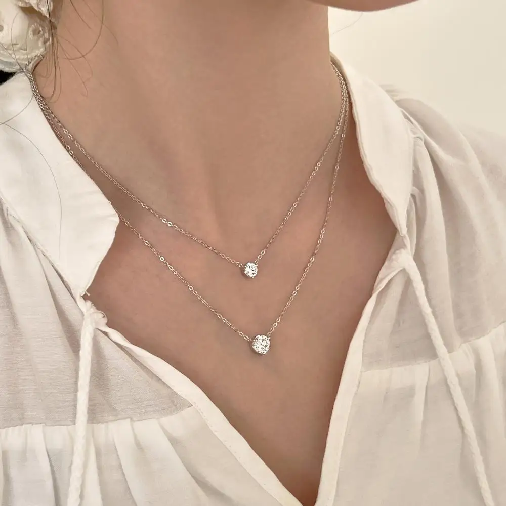 KAKODIY fashion new gold-plated 925 sterling silver boutique jewelry round pendant necklace detail 4